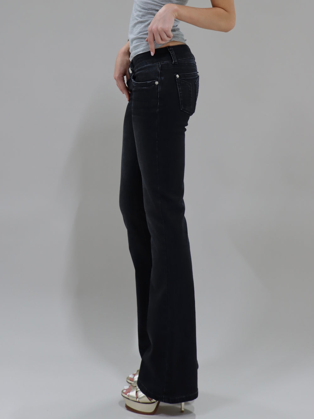 G Rise Gena Jeans - Carbon