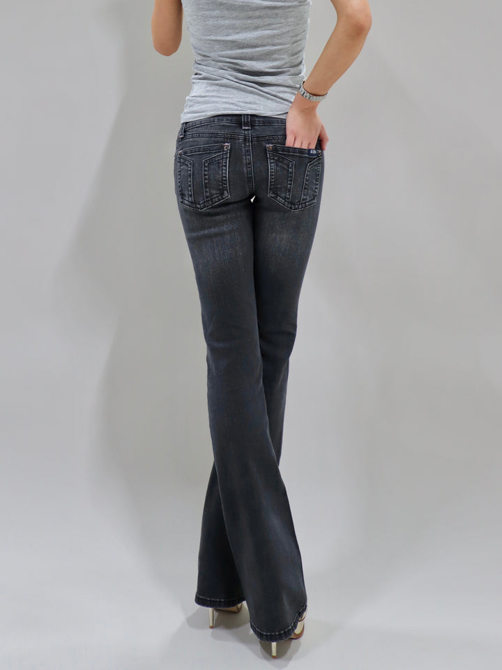 G Rise Gena Jeans - Gunmetal